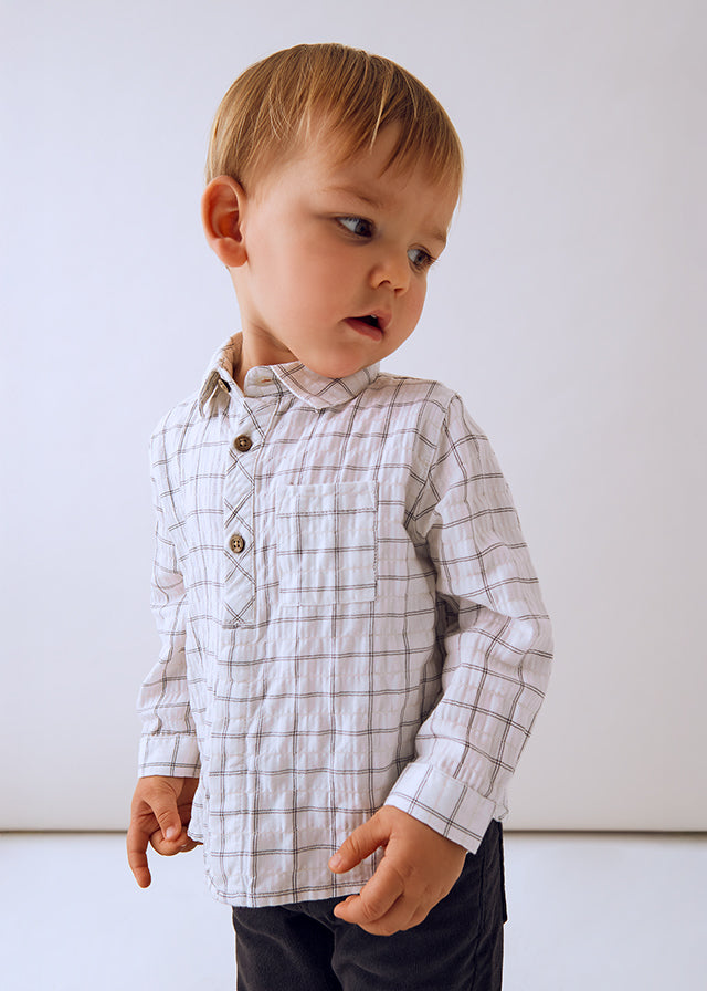 Toddler Plaid Shirt - Shadow Stripe