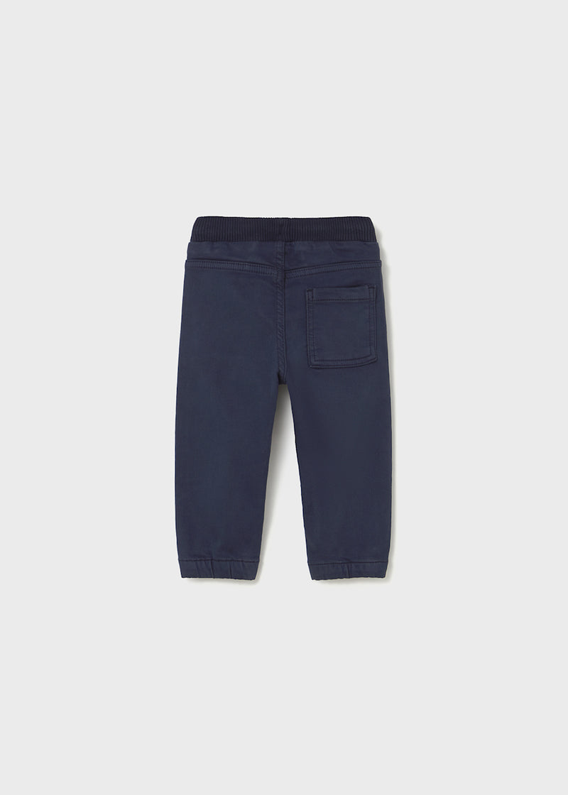 Toddler Twill Joggers - Dark Blue
