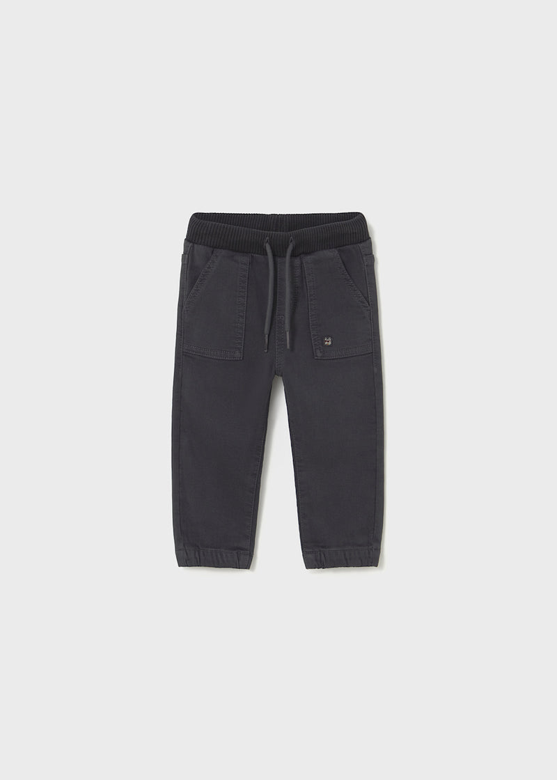Toddler Twill Joggers - Shadow Grey