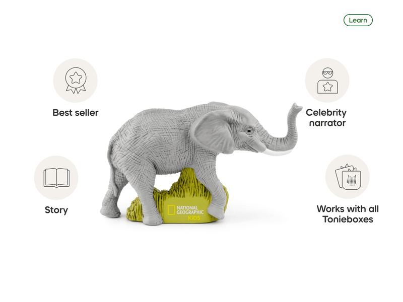 Tonie Audio Play Figurine - National Geographic Kids: Elephants
