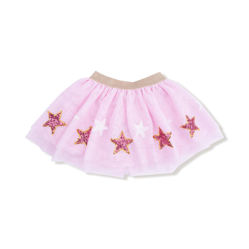 Tutu Skirt - Pink Hanukkah Holiday Stars