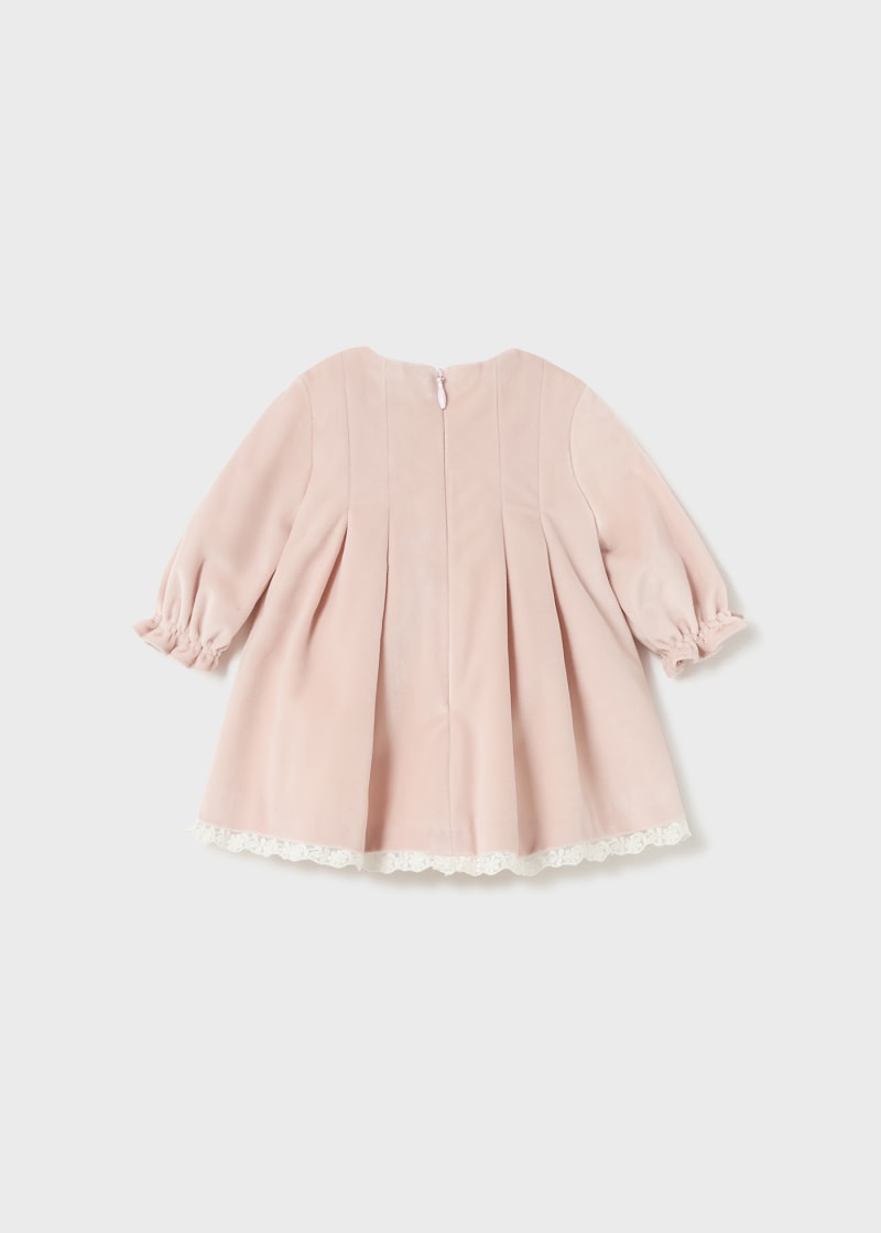 Velvet Dress - Soft Pink (0-1Mo, 1-2Mo)