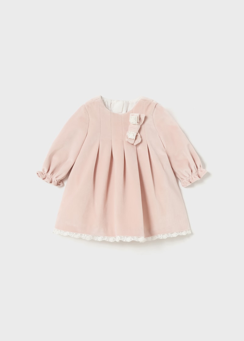 Velvet Dress - Soft Pink (0-1Mo, 1-2Mo)