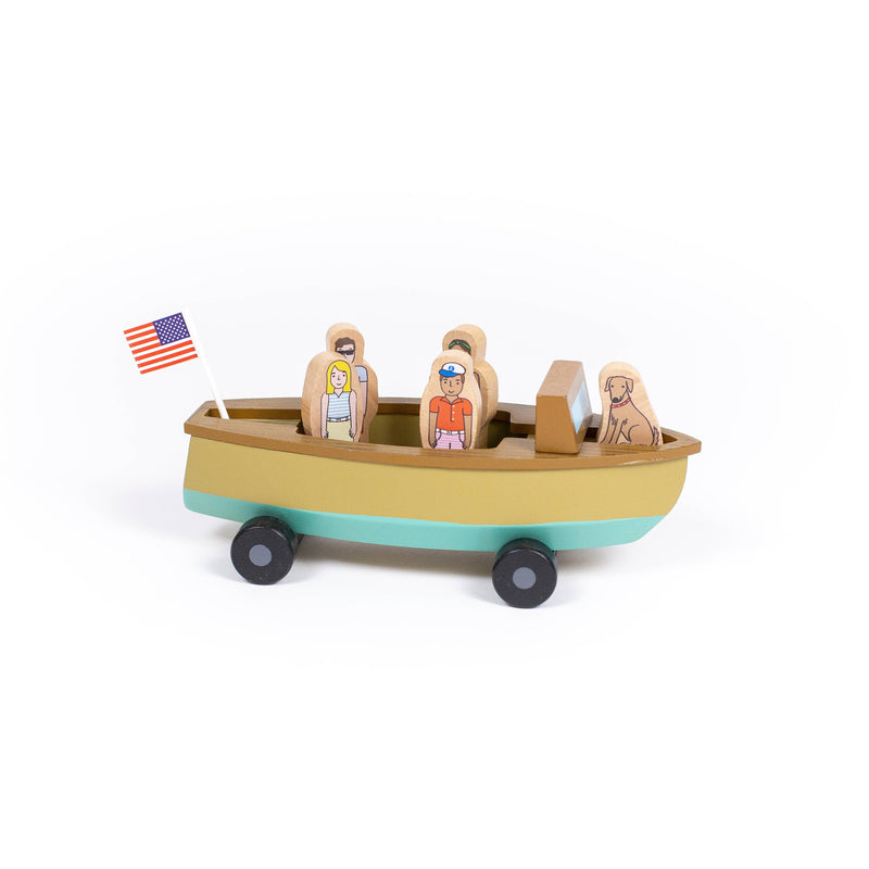 Vintage Lake Boat Magnetic Skiff