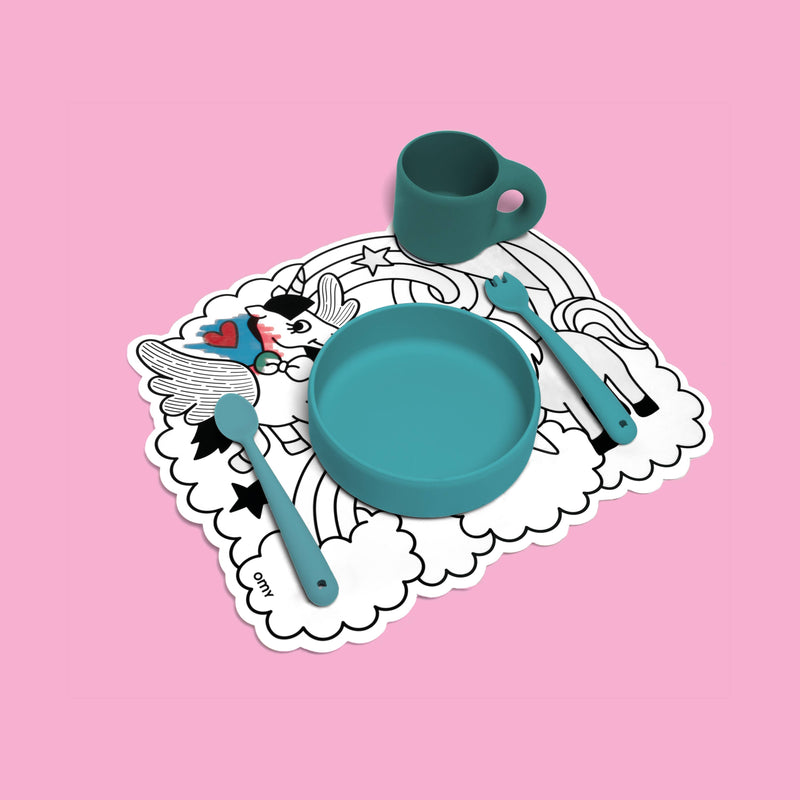 Water Color Placemat - Unicorn