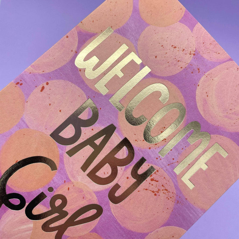 Welcome Baby Girl Card