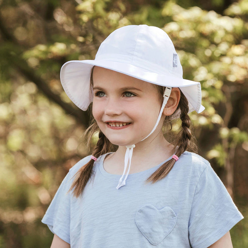 White | Cotton Floppy Sun Hat