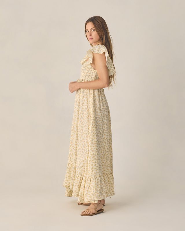 francesca's yellow dress Women's Francesca Dress Yellow Floral XL