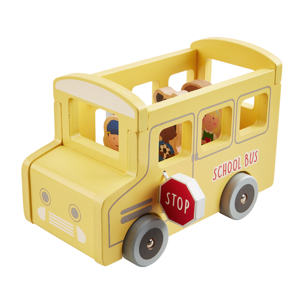 Wooden School Bus Set