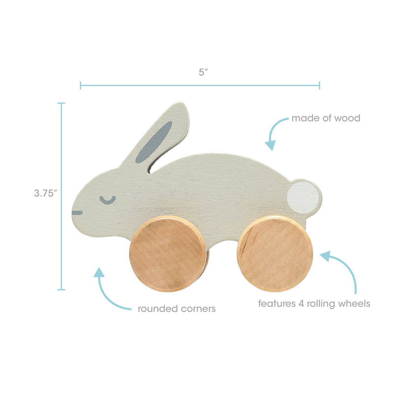 Wooden Toy Push-Along Bunny