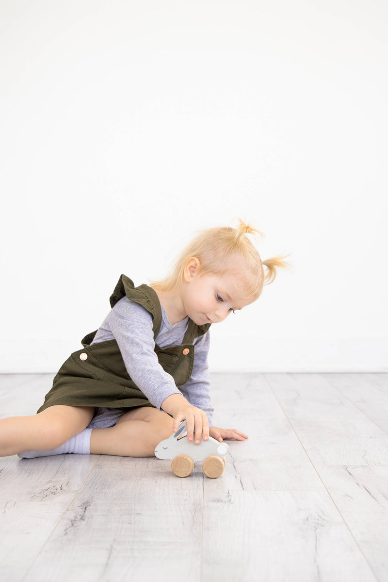 Wooden Toy Push-Along Bunny