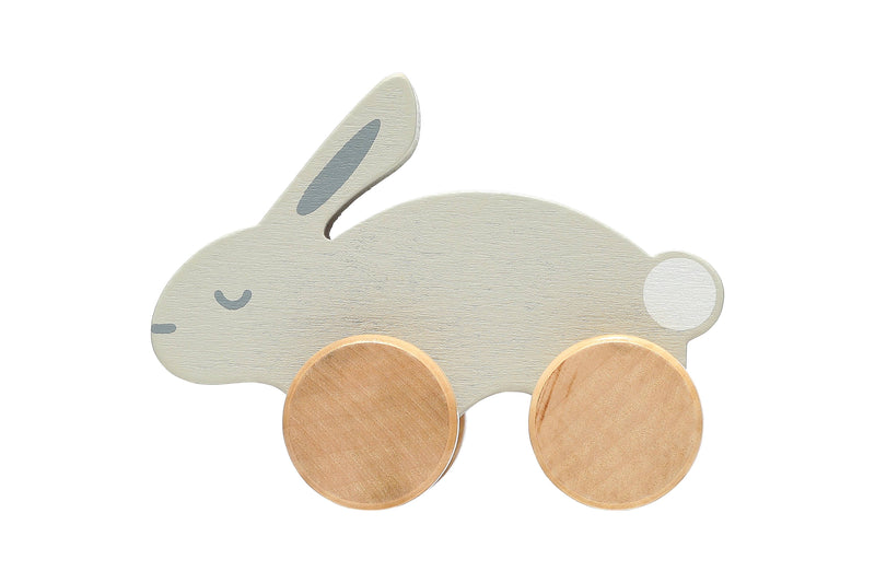 Wooden Toy Push-Along Bunny