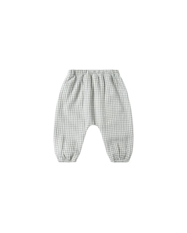 Woven Pant || Blue Gingham