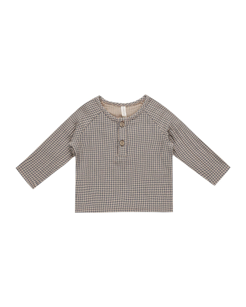 Zion Shirt || Indigo Gingham (2-3yr, 4-5yr)