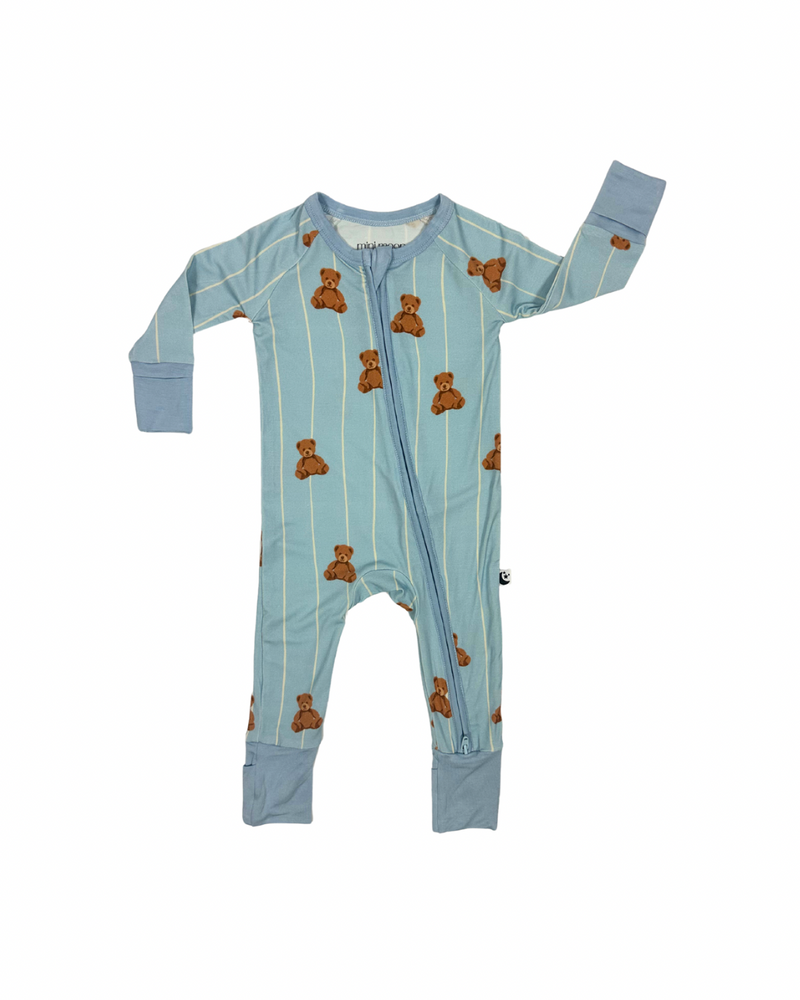 Zipper Footie Pajamas - Cozy Cub