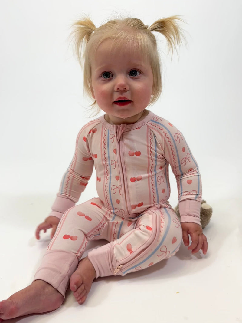 Zipper Footie Pajamas - Sweet Caroline