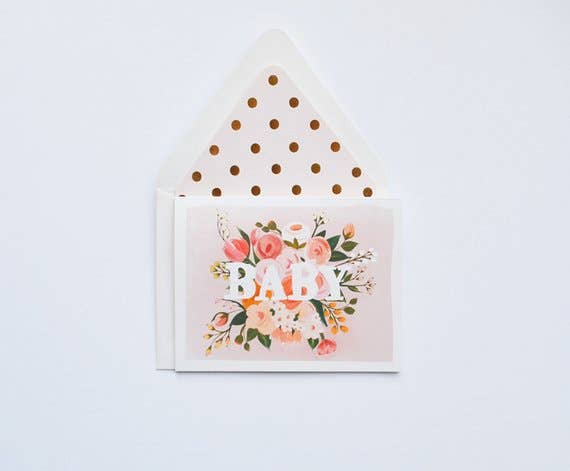 Baby Floral - Card