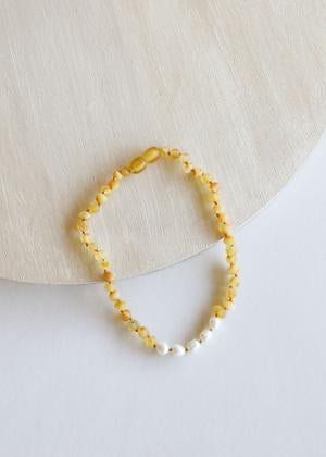 Baltic Amber Necklace  -  11" - Wee Bee Baby Boutique