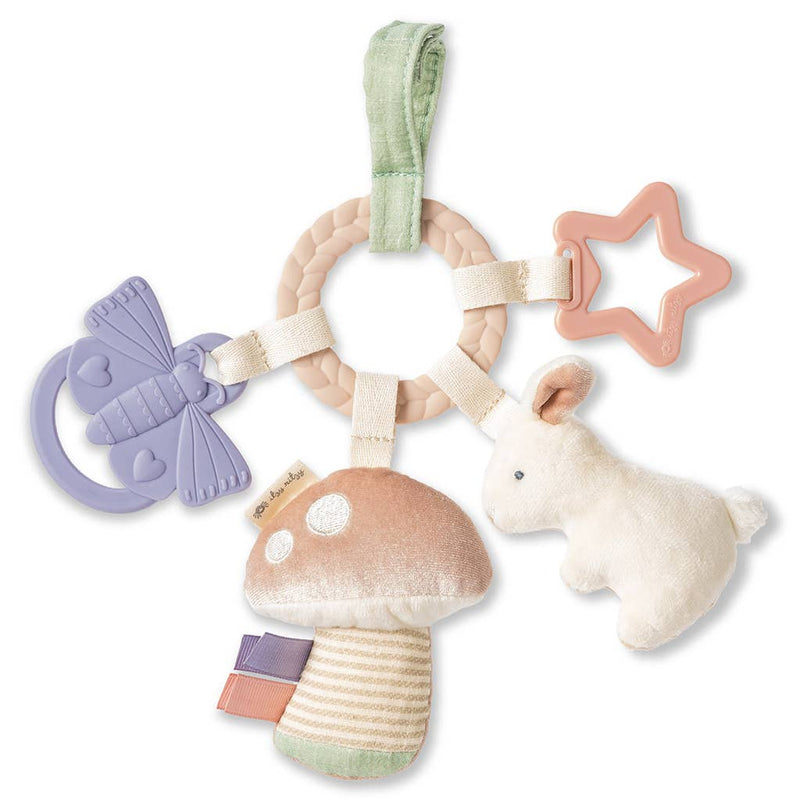 Bitzy Busy Ring Teething Activity Toy - Bunny