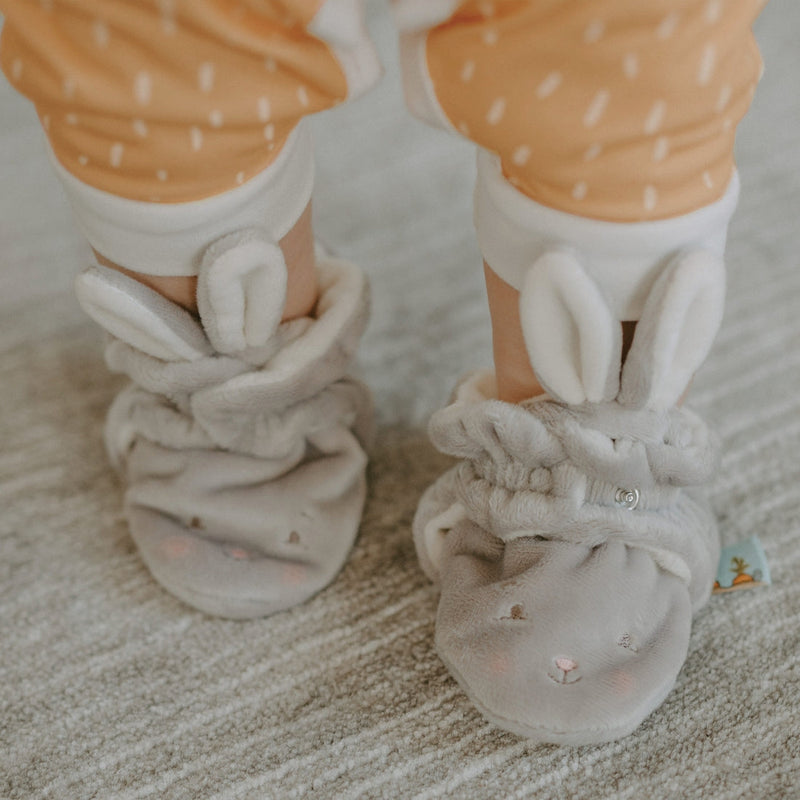 Bloom Bunny Hoppy Feet Slippers-Wee Bee Baby Boutique