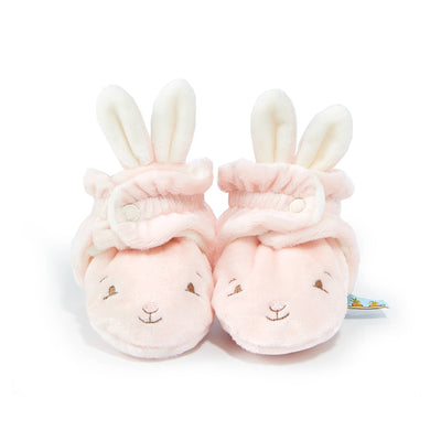 Blossom Bunny Hoppy Feet Slippers-Wee Bee Baby Boutique