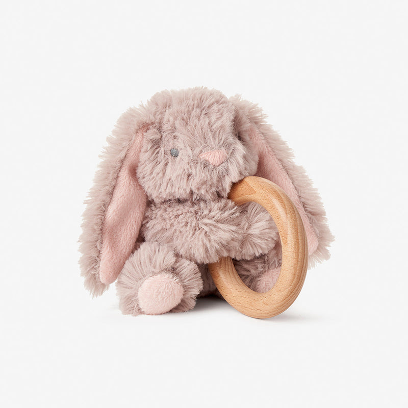 Bunny Plush Ring Rattle