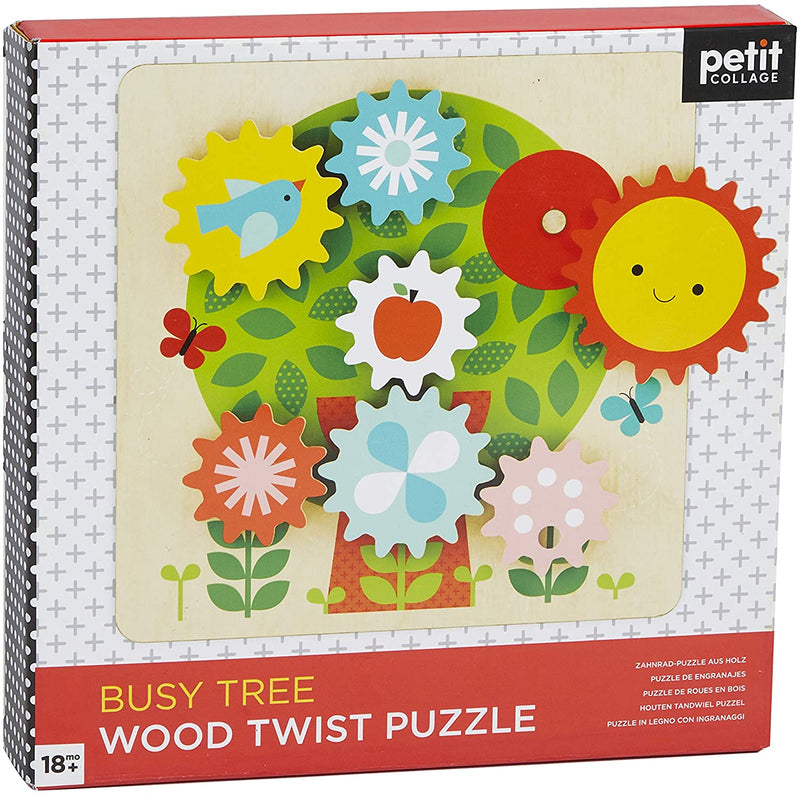 Busy Tree Wooden Twist Puzzle-Wee Bee Baby Boutique