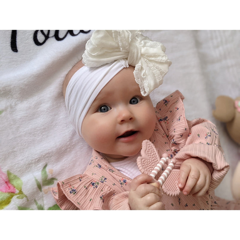 Butterfly Brush - Baby Teether Brush-Wee Bee Baby Boutique