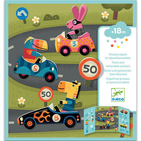 Cars Toddler Repositionable Sticker Stories Activity-Wee Bee Baby Boutique