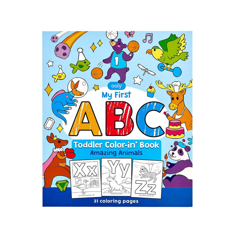 ABC: Amazing Animals Toddler Coloring Book-Wee Bee Baby Boutique