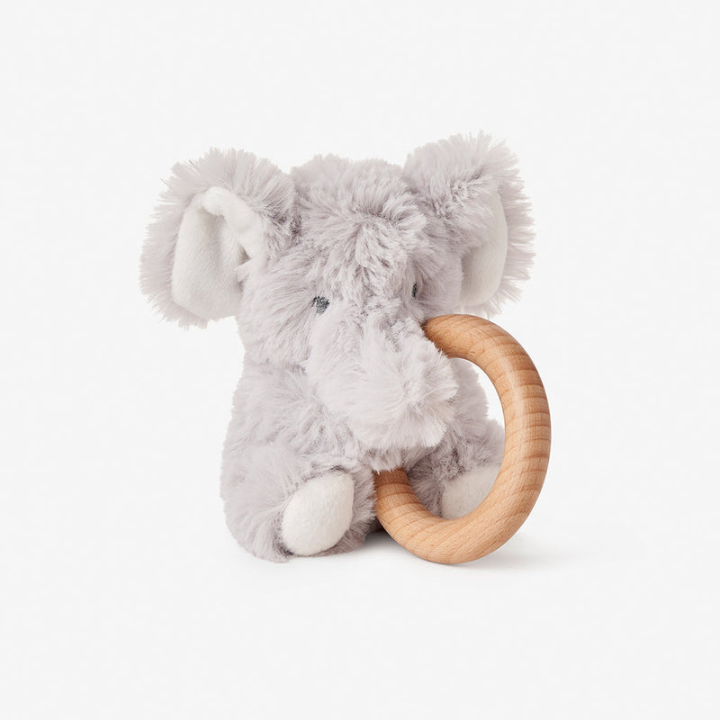 Elephant Plush Ring Rattle
