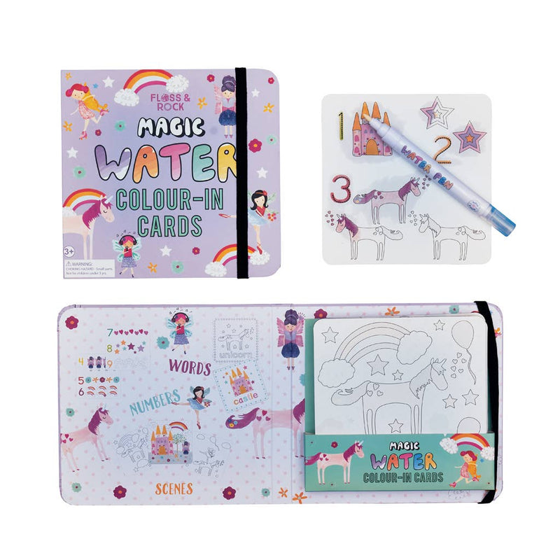 Fairy Unicorn Magic Water Color-In Cards