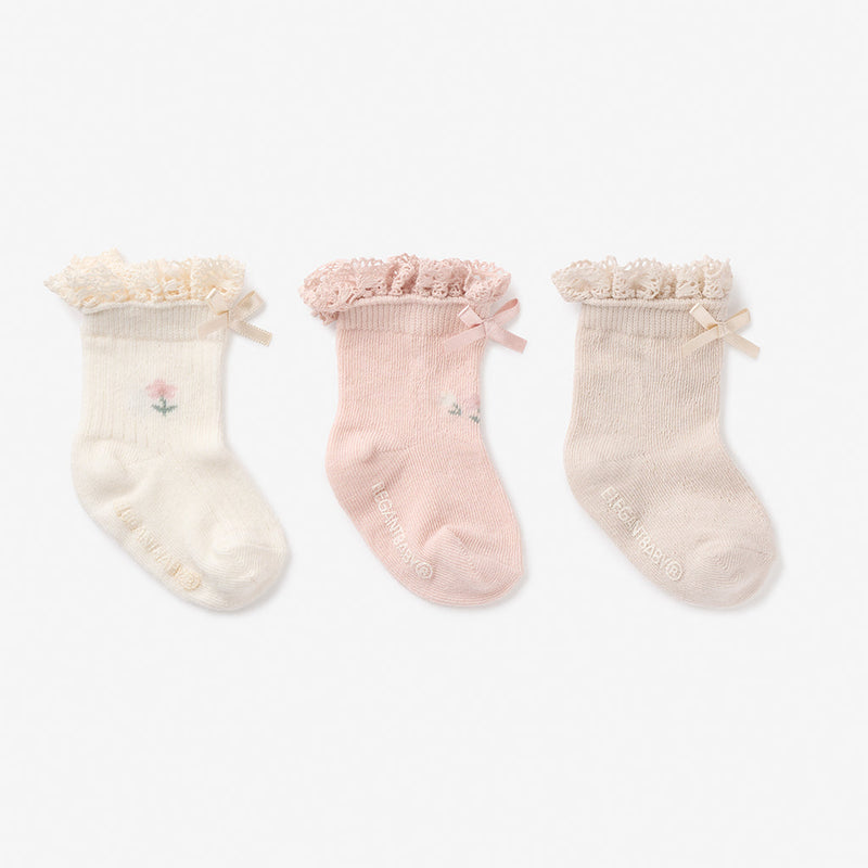 Floral Ankle Socks (3 Pack)