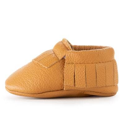 Ginger Genuine Leather Baby Moccasins
