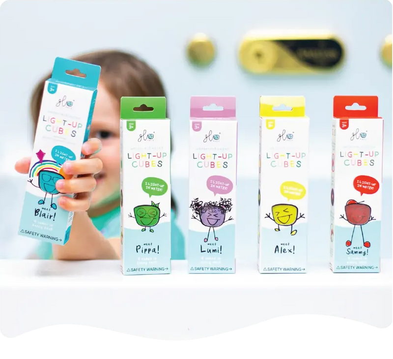 Glo Pals Light Up Water Cubes (Multiple Colors) - Wee Bee Baby Boutique