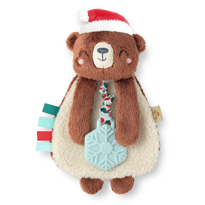 Holiday Bear Itzy Friends Lovey Plush + Teether Toy