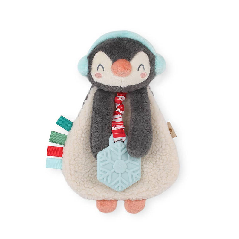 Holiday Penguin Itzy Lovey Plush + Teether Toy