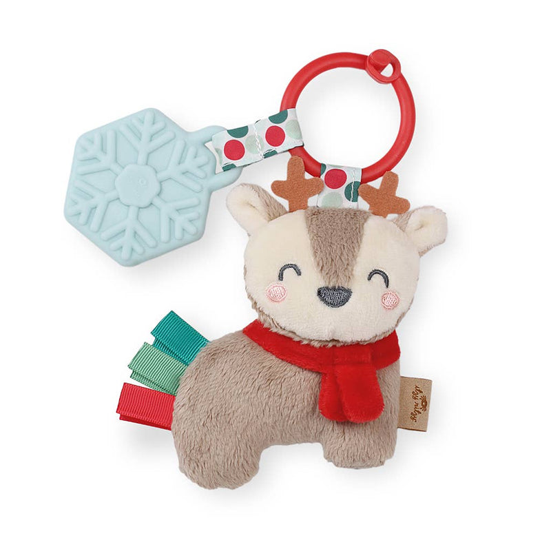 Holiday Reindeer Itzy Pal Plush + Teether