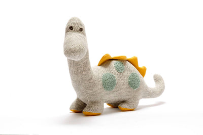 Large Organic Cotton Diplodocus Soft Toy - Wee Bee Baby Boutique