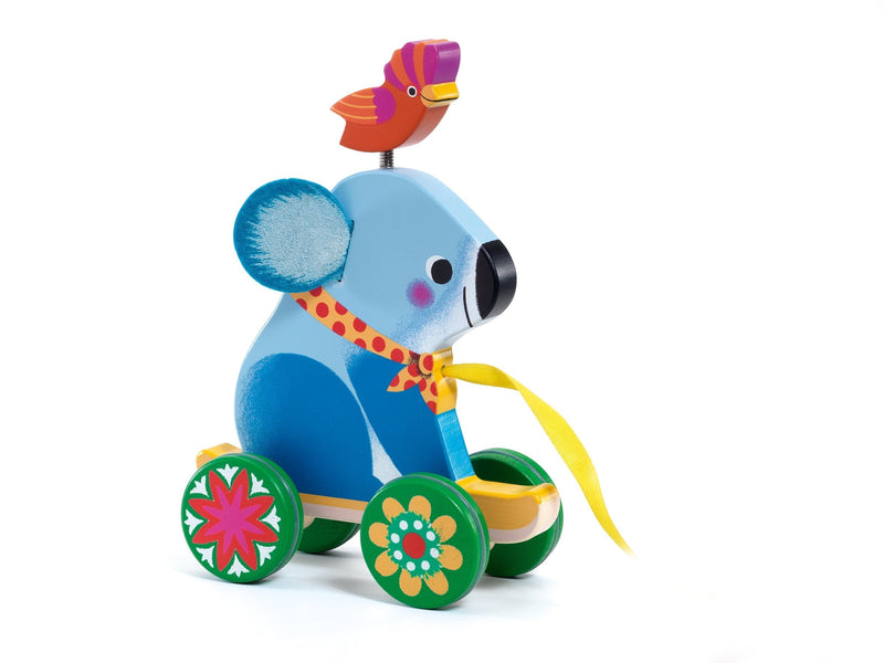 Otto Wooden Pull Toy-Wee Bee Baby Boutique
