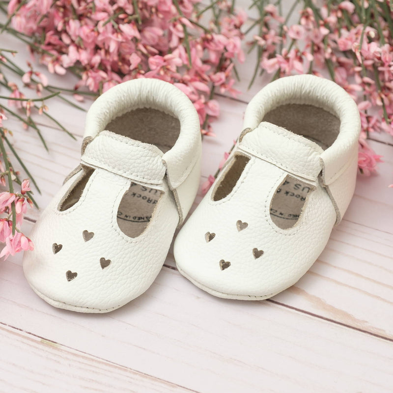 Pearl White Mary Jane - Wee Bee Baby Boutique