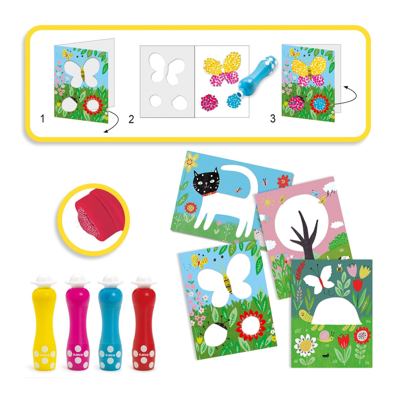 Small Dot World Painting Craft Kit-Wee Bee Baby Boutique