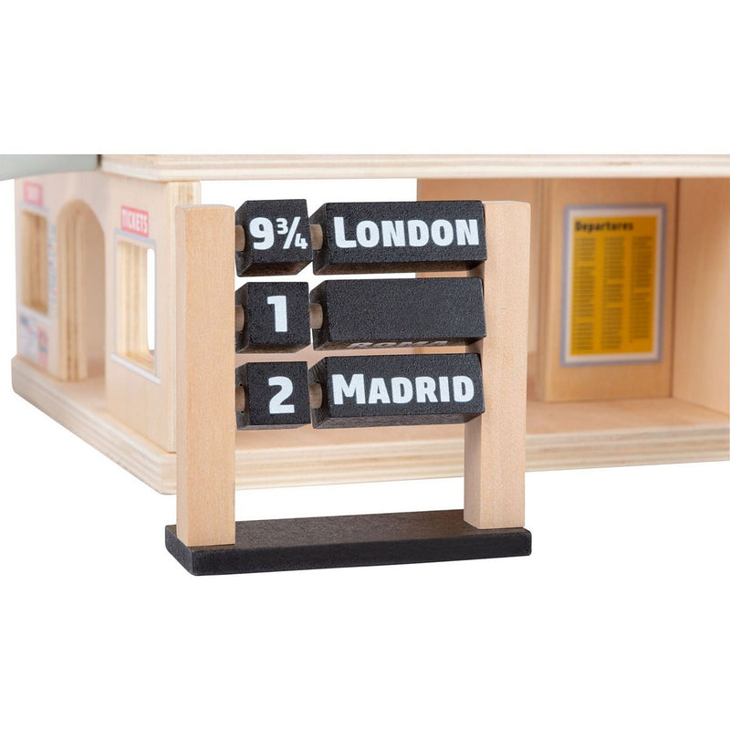 Small Foot Train Station Playset with Accessories-Wee Bee Baby Boutique