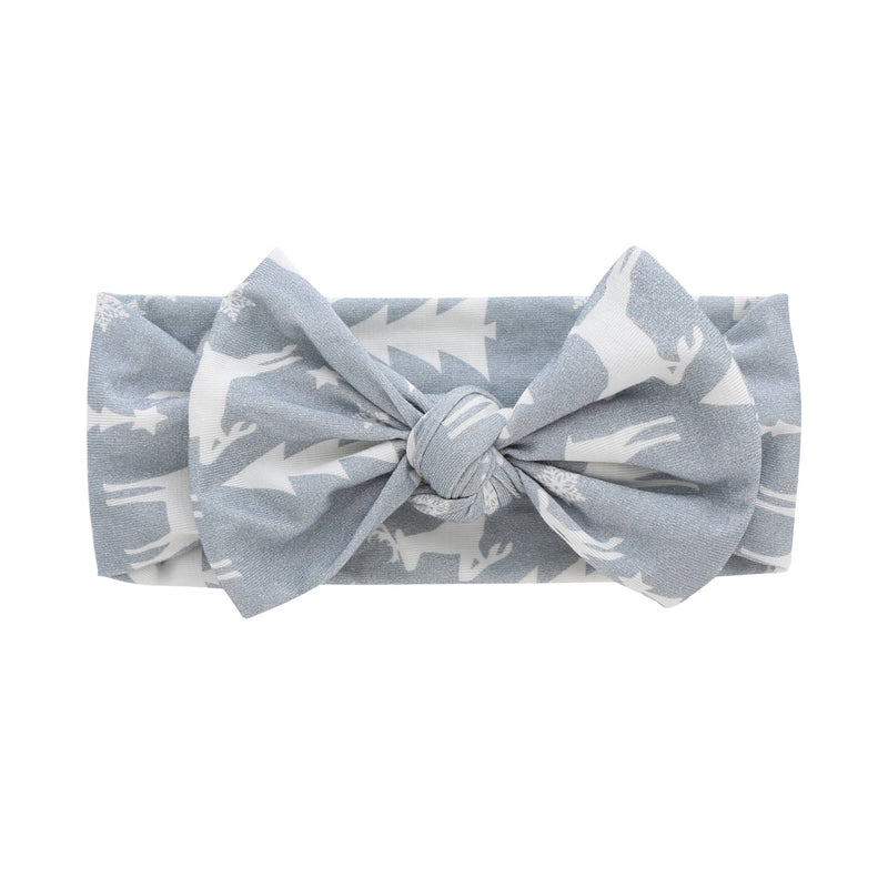 White Christmas Bamboo Baby Headband - Wee Bee Baby Boutique