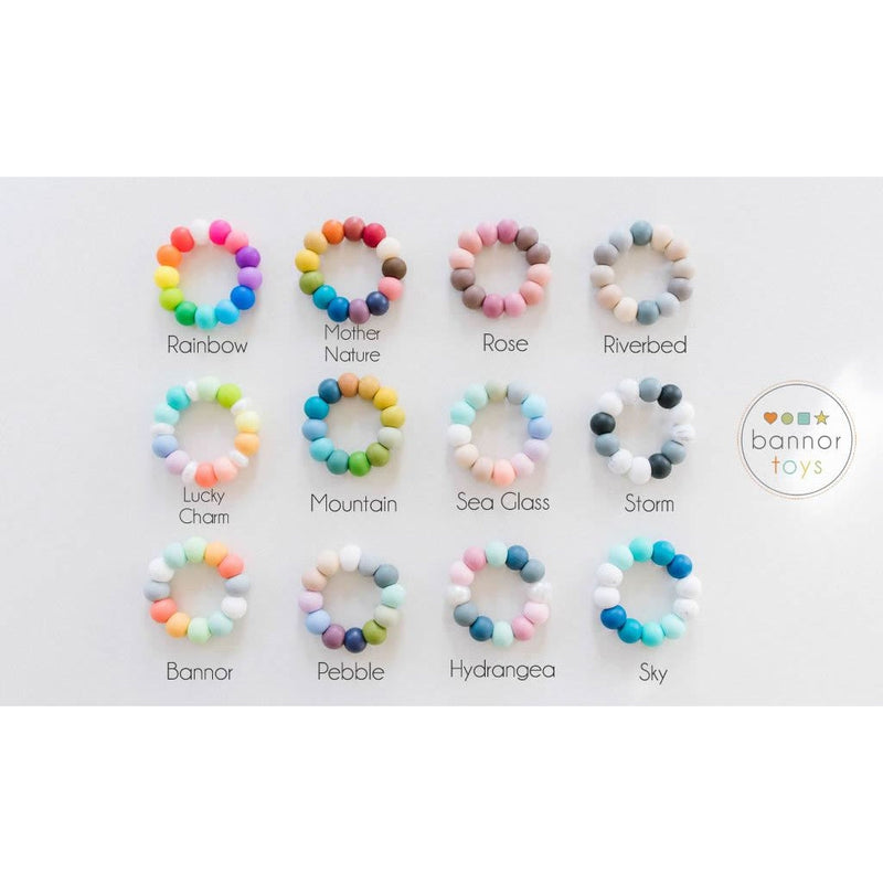 Wooden Bunny Teether and Grasping Toy-Wee Bee Baby Boutique