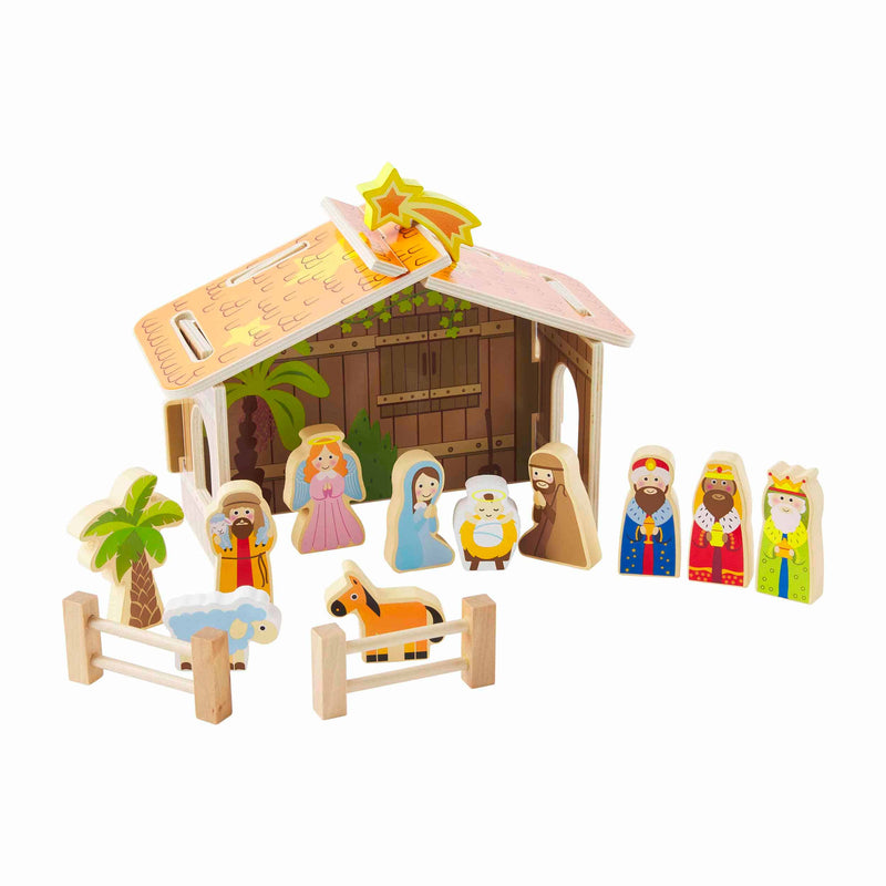 Wooden Nativity Set